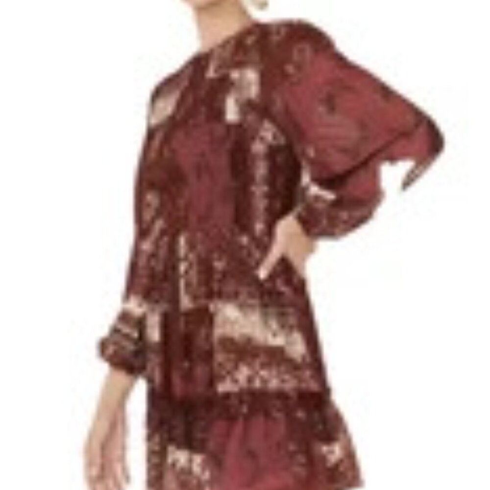 FLYING TOMATO BOOT BARN L VINTAGE PAISLEY PRAIRIE WESTERN PATCHWORK ROMANTIC GEM - Picture 11 of 15